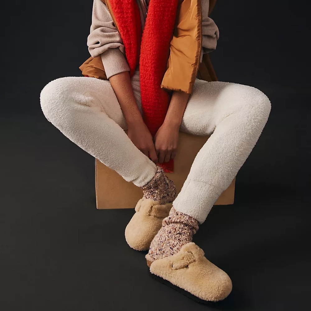 Birkenstock Papillio | Boston Big Buckle Shearling EU 41 Women's 9.5 N